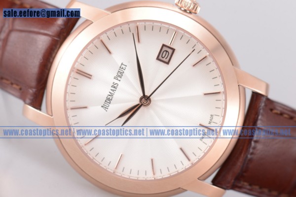 Audemars Piguet Jules Audemars Watch Rose Gold Perfect Replica 15170OR.OO.A809CR.01(EF)